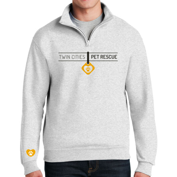 Jerzees - NuBLend 1/4-Zip Cadet Collar Sweatshirt - Printed Logos Thumbnail