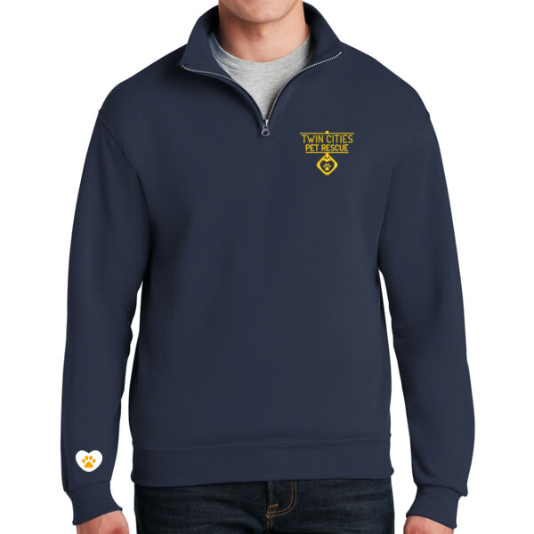 Jerzees - NuBLend 1/4-Zip Cadet Collar Sweatshirt - Embroidered & Printed Logos Thumbnail