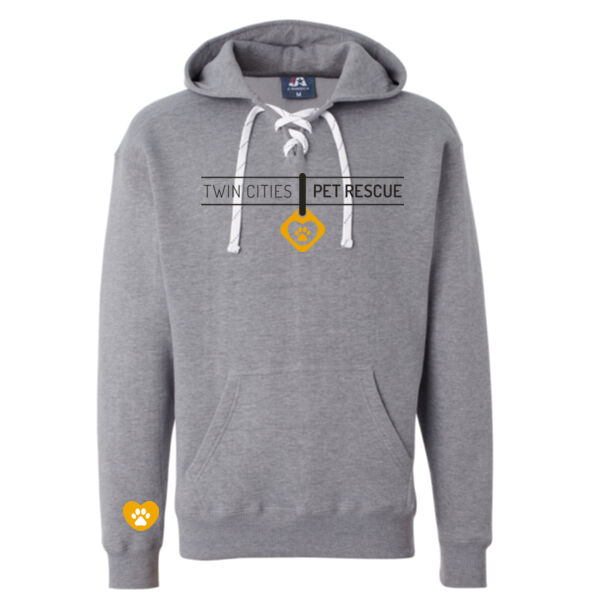 J.America - Sport Lace Hooded Sweatshirt - Printed Logos Thumbnail