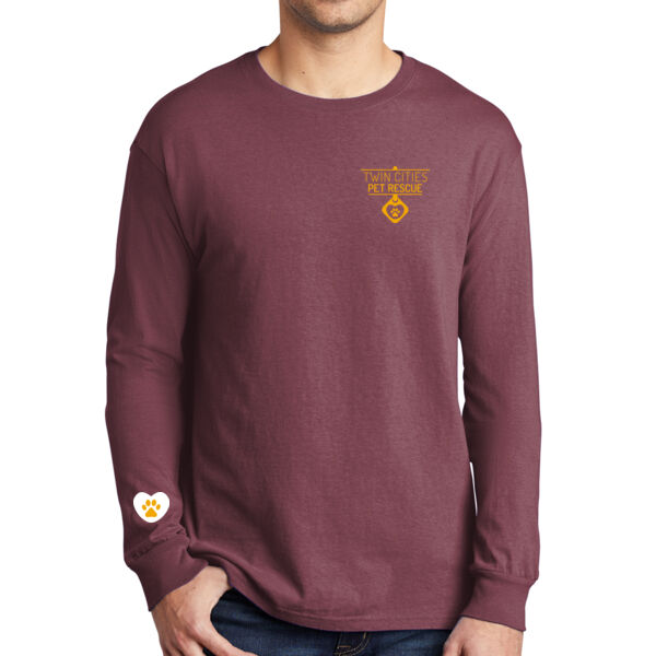 Port & Company Beach Wash Garment-Dyed Long Sleeve Tee - Printed Logos Thumbnail